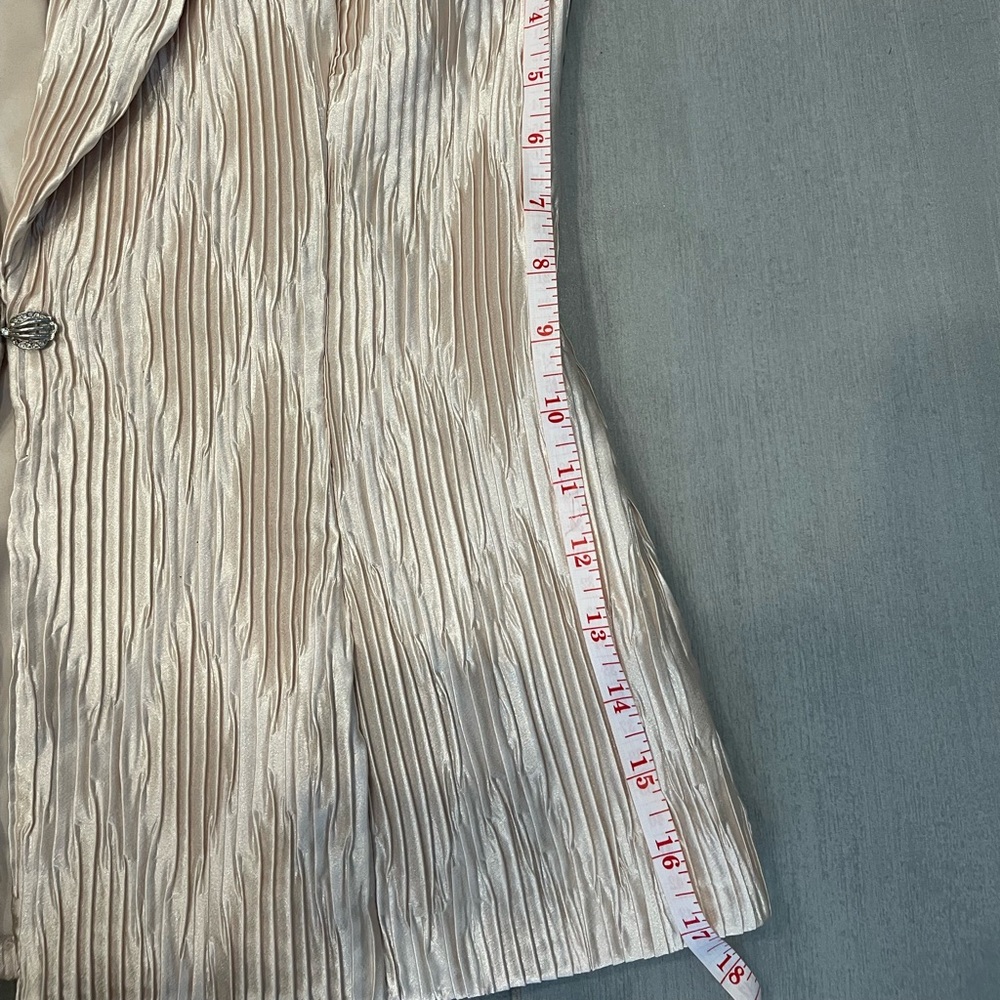 JOSEPH RIBKOFF Gold Dressy Office Night Out Jacket Blazer Size 6 - Picture 8 of 9